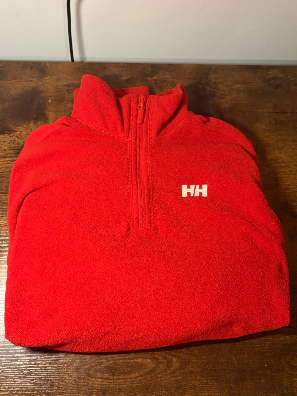 Helly Hansen Men's Bright Red Half-Zip Fleece Pullover